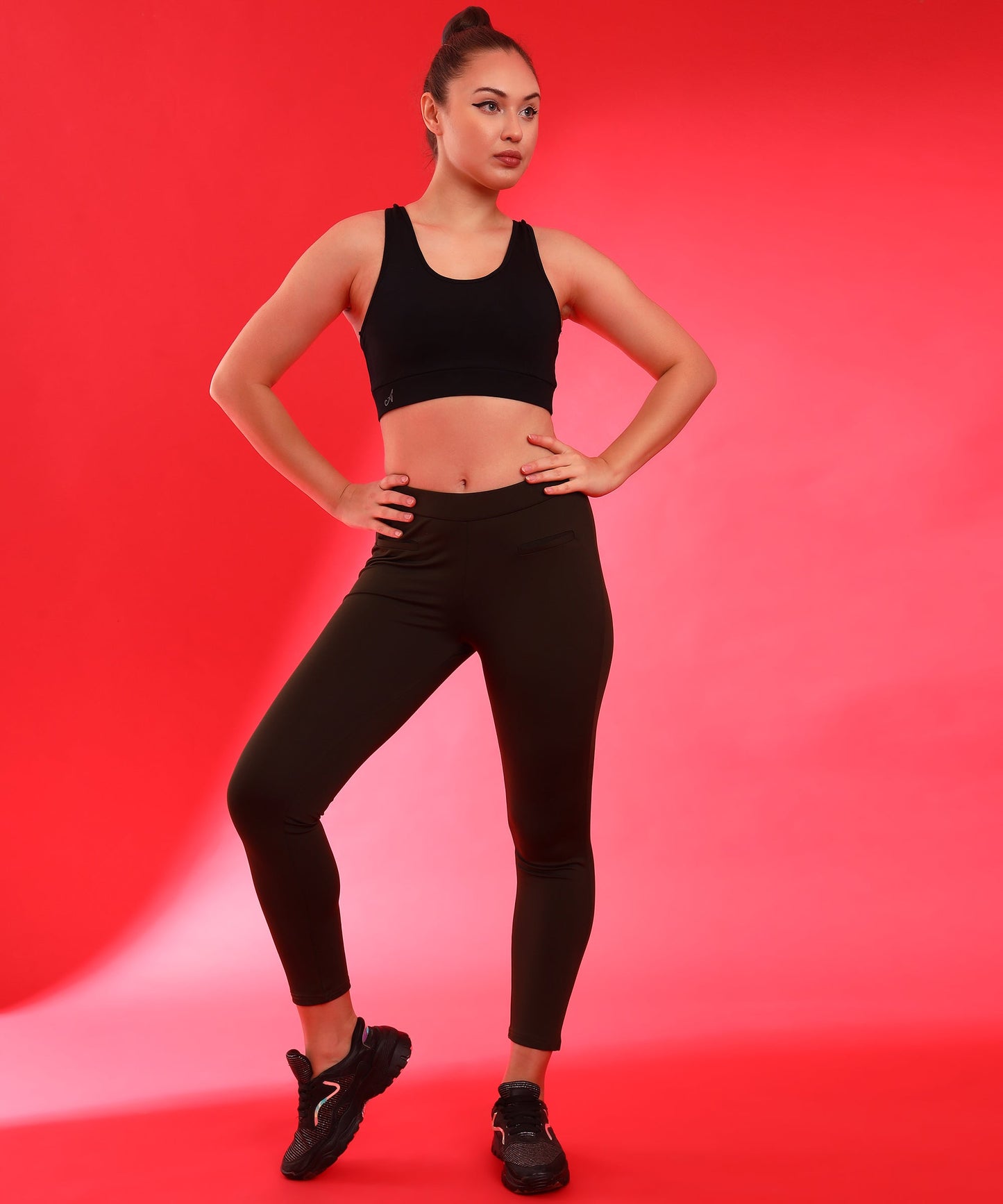 Women Solid Cotton 4 Way Strechable Designer Sports Bra