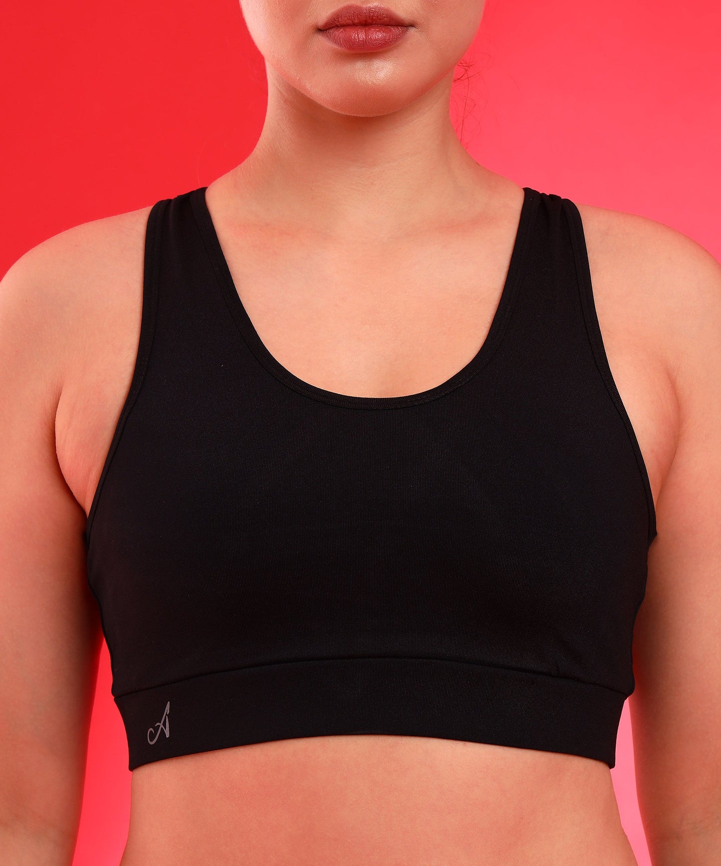 Women Solid Cotton 4 Way Strechable Designer Sports Bra