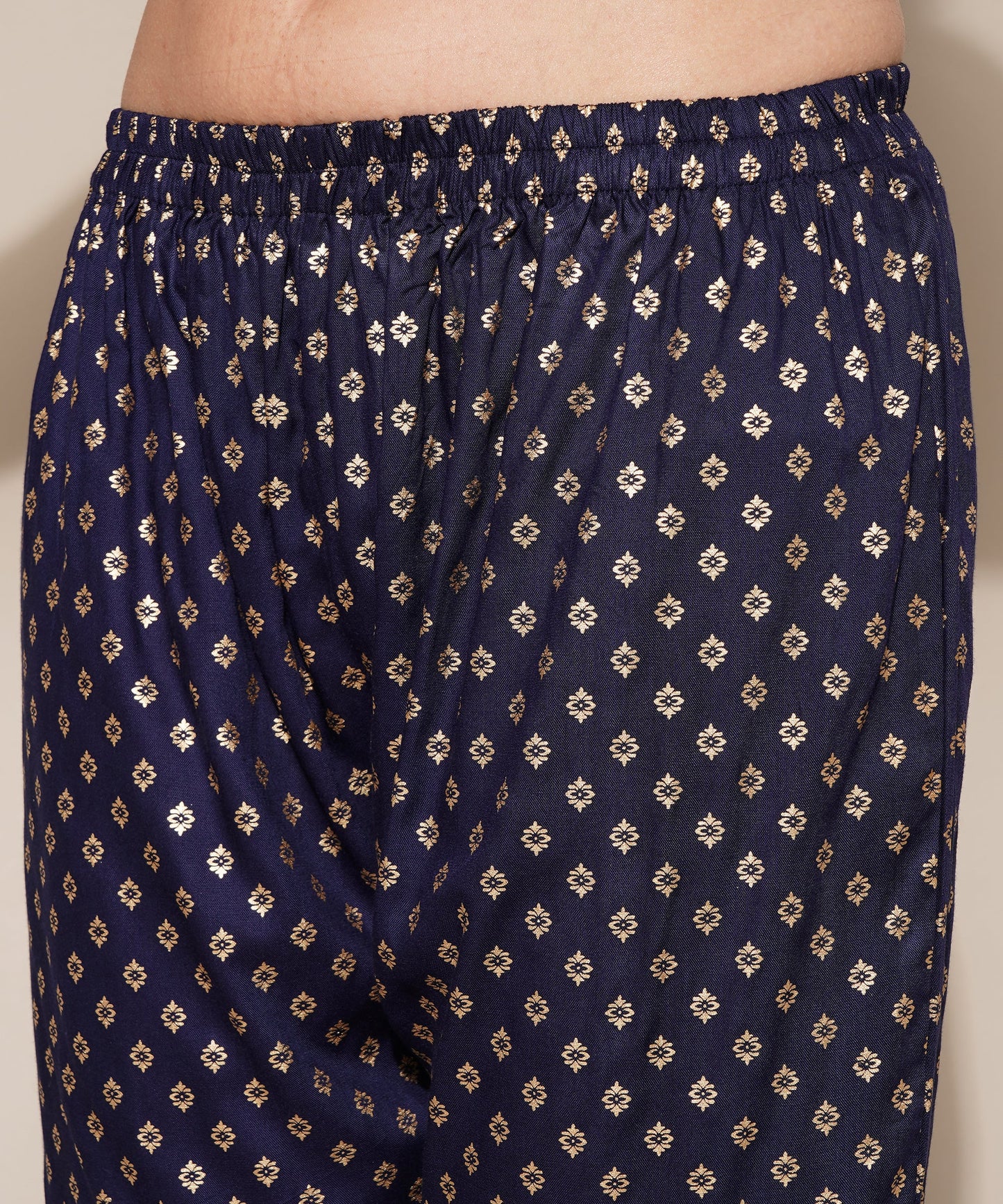 Anushil Anarkali Kurta Set with Dupatta Blue