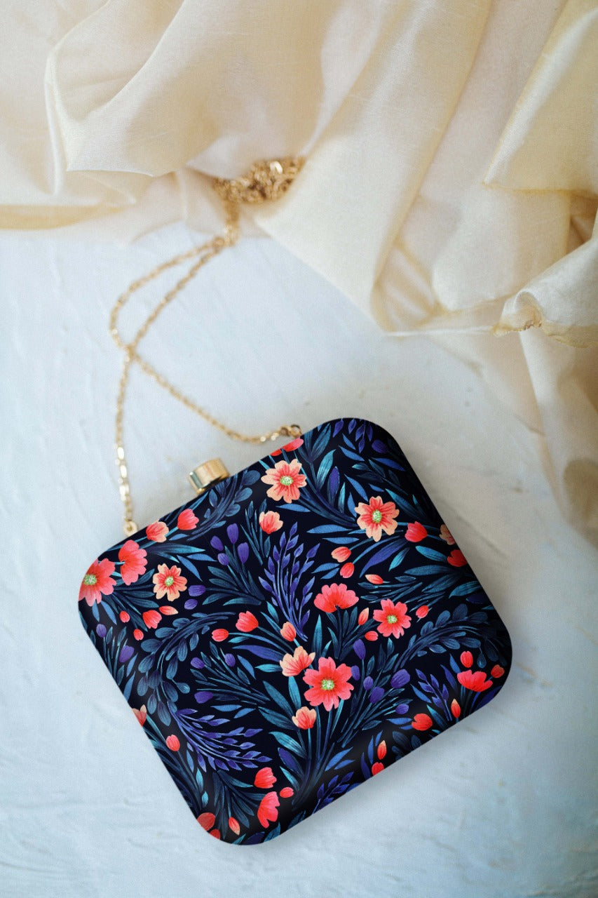 Digital Clutch Floral Printed Design