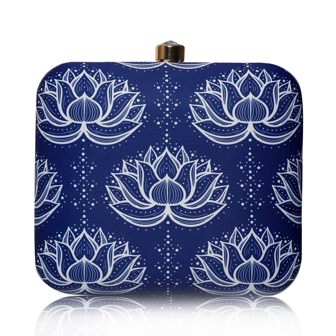 Digital Clutch Lotus Printed For Women