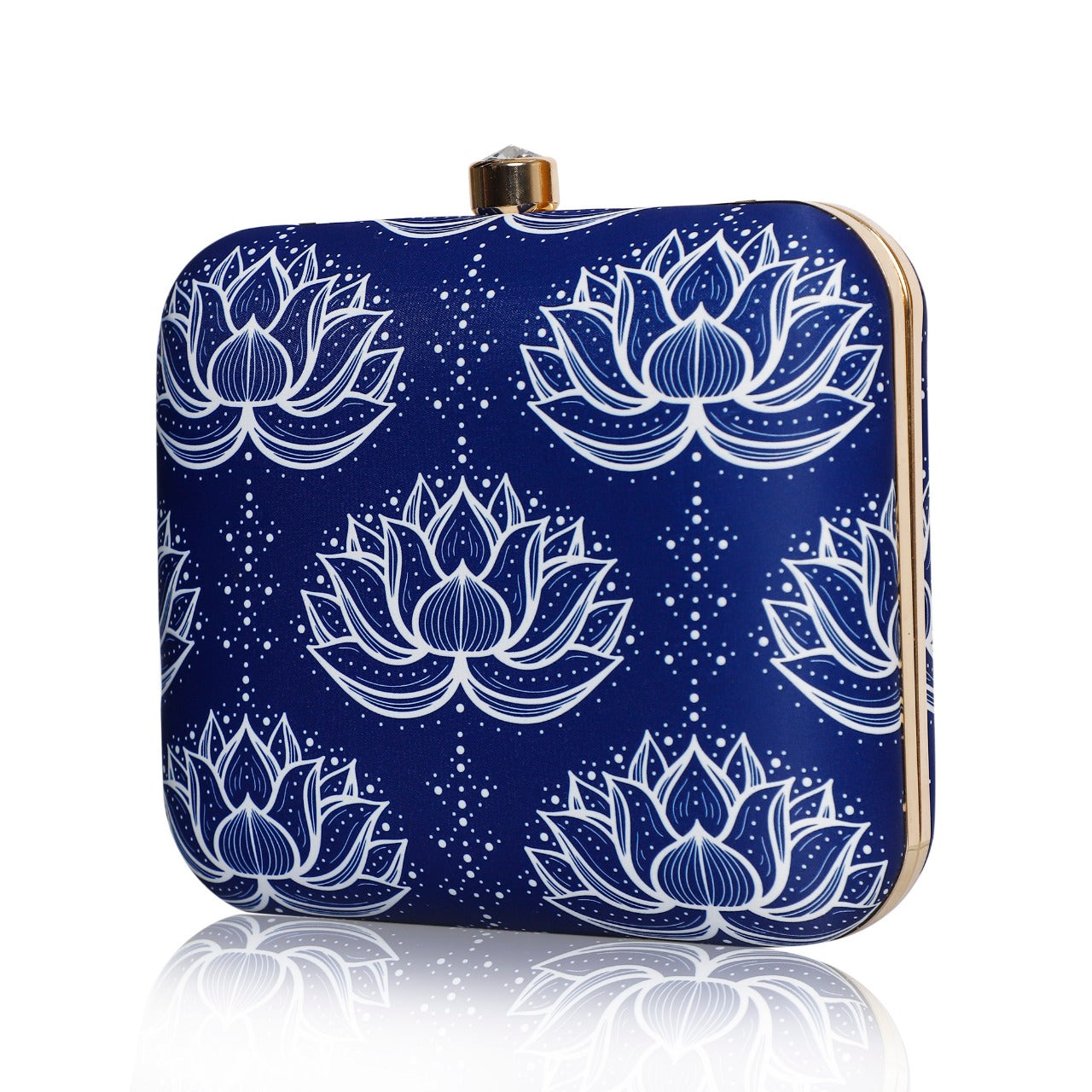 Digital Clutch Lotus Printed For Women